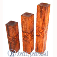 Wooden Candle Holder Antique