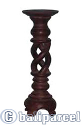 Wooden Candle Holder Antique
