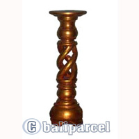 Wooden Candle Holder Antique