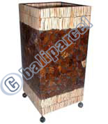 Handcrafted Bali Lamp, Handmade From Coconut And Resin