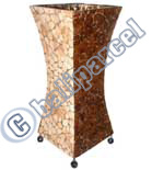 Handcrafted Bali Lamp, Handmade From Coconut And Resin