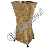 Handcrafted Bali Lamp, Handmade From Coconut And Resin