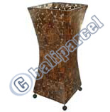 Handcrafted Bali Lamp, Handmade From Coconut And Resin