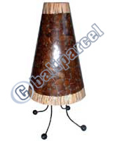 Handcrafted Bali Lamp, Handmade From Coconut And Resin