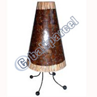 Handcrafted Bali Lamp, Handmade From Coconut And Resin