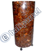 Handcrafted Bali Lamp, Handmade From Coconut And Resin