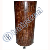 Handcrafted Bali Lamp, Handmade From Coconut And Resin