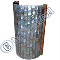 Handcrafted Bali Lamp, Handmade From Shell And Resin