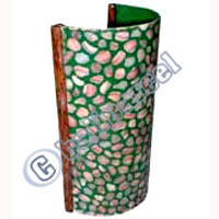 Handcrafted Bali Lamp, Handmade From Shell And Resin