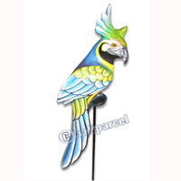 Cockatoo Bird With Handpainted, Hand Carved From Albesia Wood. 