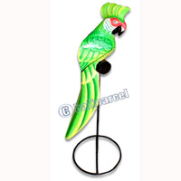 Cockatoo Bird With Handpainted, Hand Carved From Albesia Wood. 