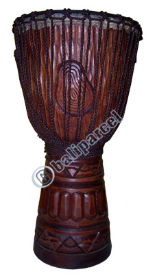 Djembe Drum Professional, Handcrafted From One Piece Of Mahogany Wood With Alpine String