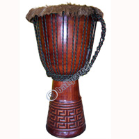 Djembe Drum Professional, Handcrafted From One Piece Of Mahogany Wood With Alpine String