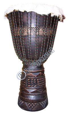 Djembe Drum Professional, Handcrafted From One Piece Of Mahogany Wood With Alpine String