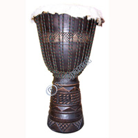 Djembe Drum Professional, Handcrafted From One Piece Of Mahogany Wood With Alpine String