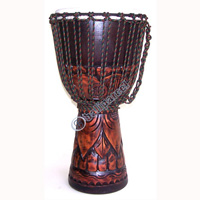 Djembe Drum Professional, Handcrafted From One Piece Of Mahogany Wood With Alpine String