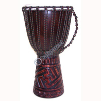 Djembe Drum Professional, Handcrafted From One Piece Of Mahogany Wood With Alpine String