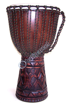 Djembe Drum Professional, Handcrafted From One Piece Of Mahogany Wood With Alpine String