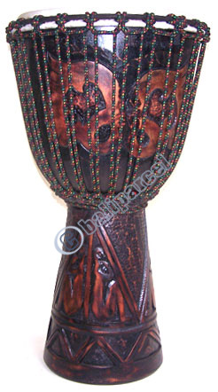 Djembe Drum Professional, Handcrafted From One Piece Of Mahogany Wood With Alpine String