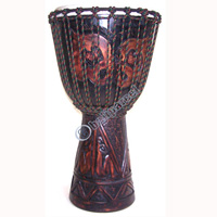 Djembe Drum Professional, Handcrafted From One Piece Of Mahogany Wood With Alpine String