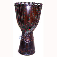 Djembe Drum Professional, Handcrafted From One Piece Of Mahogany Wood With Alpine String