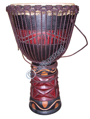 Djembe Drum Professional, Handcrafted From One Piece Of Mahogany Wood With Alpine String