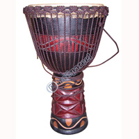 Djembe Drum Professional, Handcrafted From One Piece Of Mahogany Wood With Alpine String