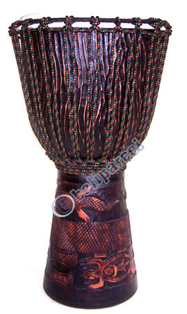 Djembe Drum Professional, Handcrafted From One Piece Of Mahogany Wood With Alpine String