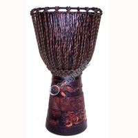Djembe Drum Professional, Handcrafted From One Piece Of Mahogany Wood With Alpine String