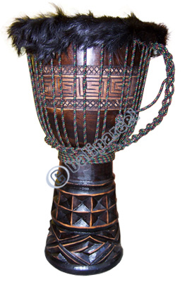 Djembe Drum Professional, Handcrafted From One Piece Of Mahogany Wood With Alpine String