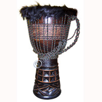 Djembe Drum Professional, Handcrafted From One Piece Of Mahogany Wood With Alpine String