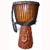 Djembe Drum Professional, Handcrafted From One Piece Of Mahogany Wood With Alpine String
