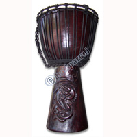 Djembe Drum Professional, Handcrafted From One Piece Of Mahogany Wood With Alpine String