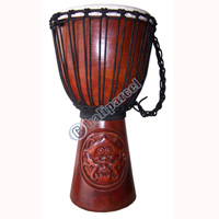 Djembe Drum Professional, Handcrafted From One Piece Of Mahogany Wood With Alpine String