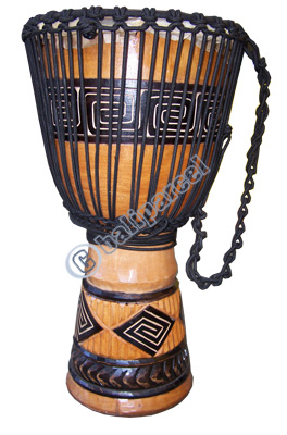 Djembe Drum Professional, Handcrafted From One Piece Of Mahogany Wood With Alpine String