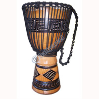 Djembe Drum Professional, Handcrafted From One Piece Of Mahogany Wood With Alpine String
