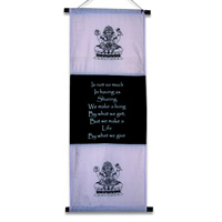 Wallhanging Words ( Single Cotton Sheet)