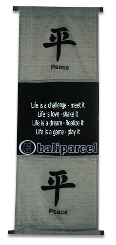 Wallhanging Words ( Single Cotton Sheet)