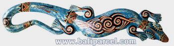 Singel Gecko Dot Art Wall Plaque, Handcarved From Albesia Wood