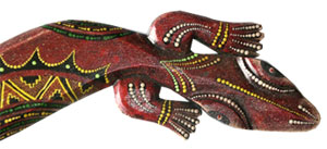 Singel Gecko Dot Art Wall Plaque, Handcarved From Albesia Wood