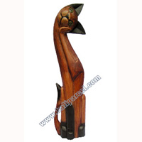 Wooden Cat Set Of 3 With Painted, Hand Carved From Albesia Wood