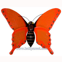 Wallhanging Butterfly With Painted, Handcrafted From Albesia Wood