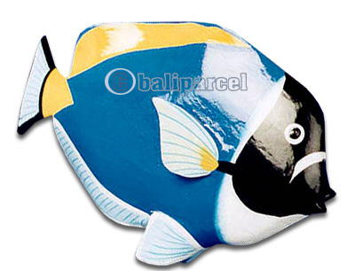 Tropical Fish With Painted, Handcarved From Albesia Wood