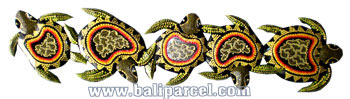 Turtles Wallhanging With Dot Art Painted, Handcrafted From Albesia Wood