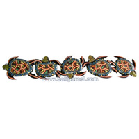 Turtles Wallhanging With Dot Art Painted, Handcrafted From Albesia Wood