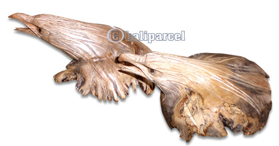 Wooden Eagle Head Parasite Wood