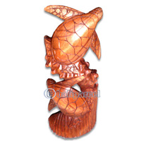 Wooden Turtles Carving, Hand Carved From Hibiscus Wood