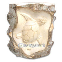 Wooden Turtle Carving, Hand Carved From Crocodile Wood