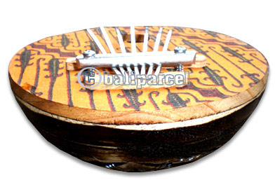 Karimba With Batik, Handcarved From Wood And Coconut