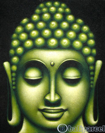 Buddha Painting, Mixed Media On Canvas